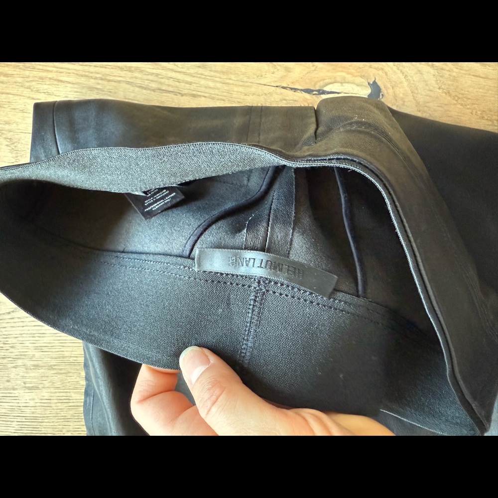 Helmut lang leather leggings size 2